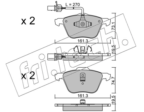 Brake Pad Set, disc brake