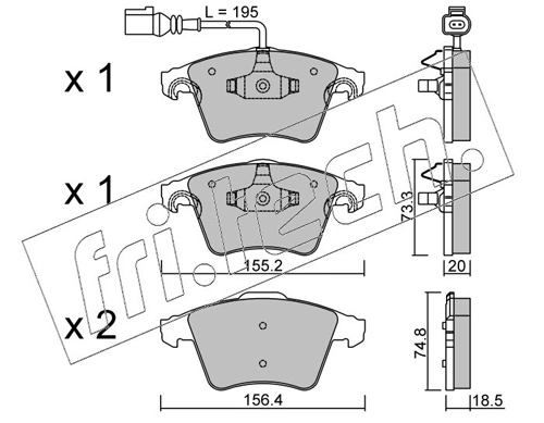 Brake Pad Set, disc brake