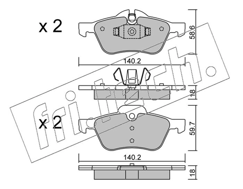 Brake Pad Set, disc brake