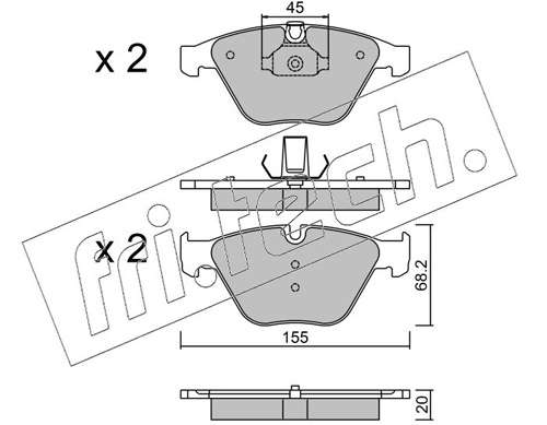 Brake Pad Set, disc brake