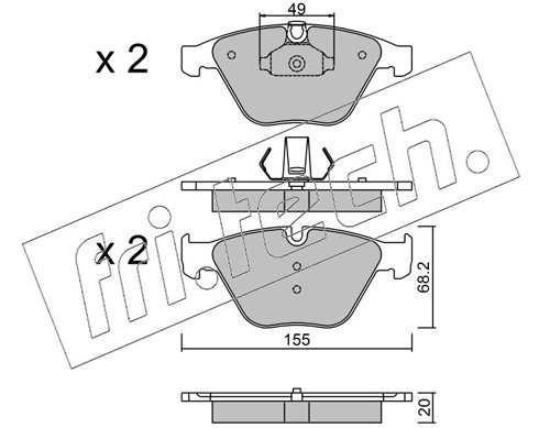 Brake Pad Set, disc brake