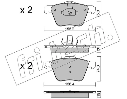 Brake Pad Set, disc brake