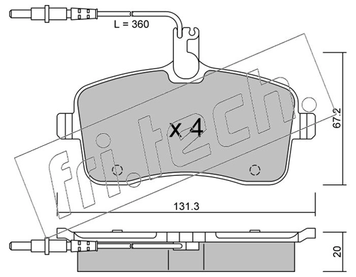 Brake Pad Set, disc brake