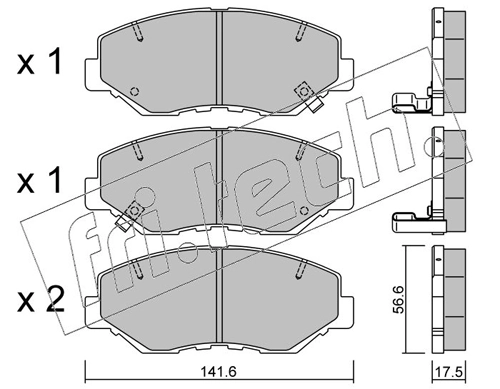 Brake Pad Set, disc brake