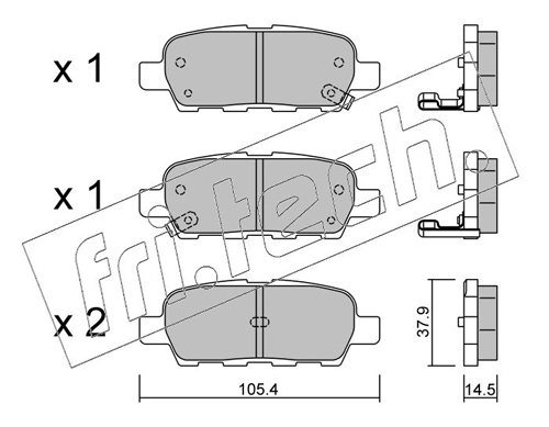 Brake Pad Set, disc brake