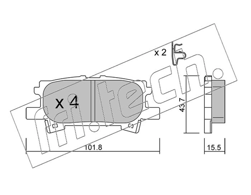 Brake Pad Set, disc brake
