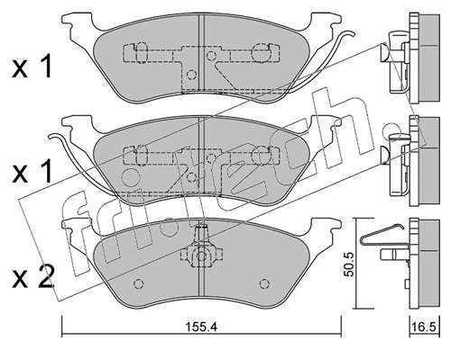Brake Pad Set, disc brake