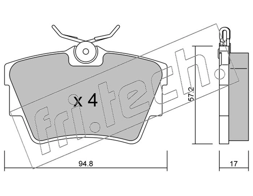 Brake Pad Set, disc brake