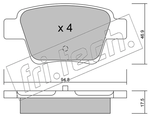 Brake Pad Set, disc brake