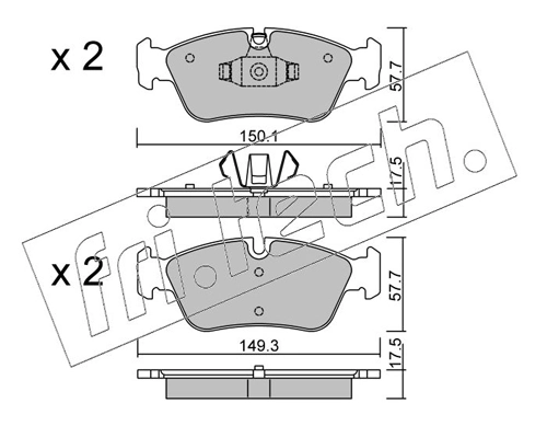 Brake Pad Set, disc brake