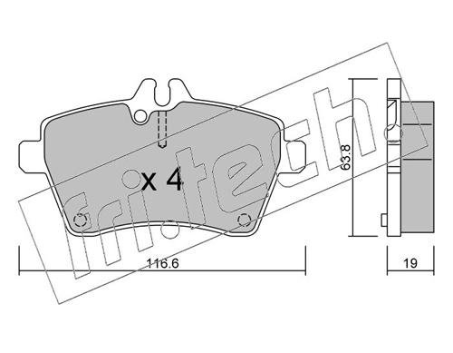 Brake Pad Set, disc brake