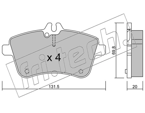 Brake Pad Set, disc brake