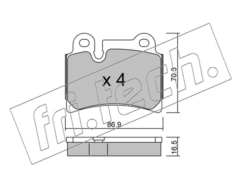 Brake Pad Set, disc brake