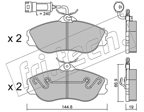 Brake Pad Set, disc brake