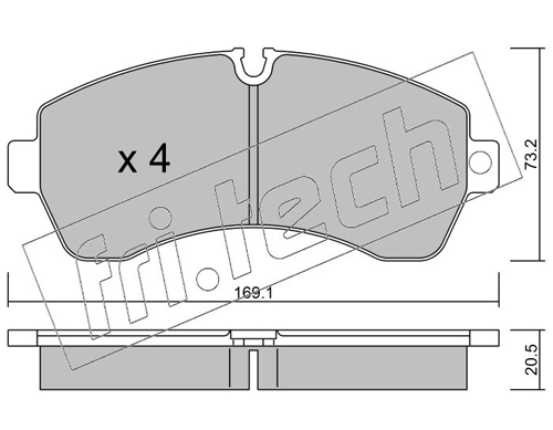Brake Pad Set, disc brake