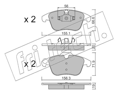 Brake Pad Set, disc brake