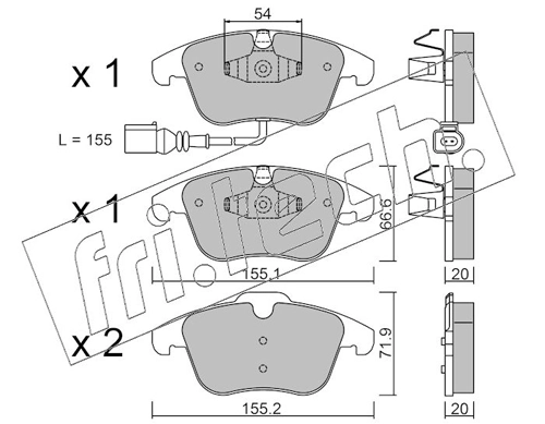 Brake Pad Set, disc brake