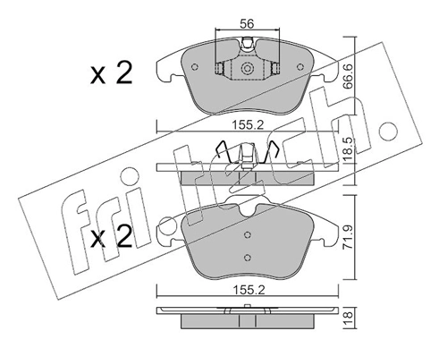 Brake Pad Set, disc brake
