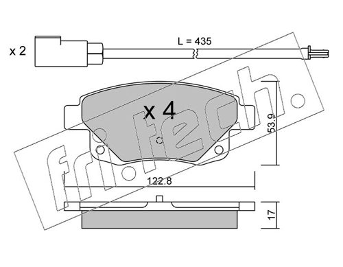 Brake Pad Set, disc brake