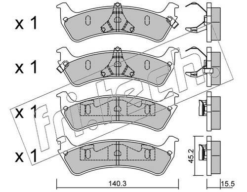 Brake Pad Set, disc brake