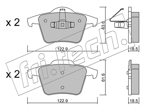 Brake Pad Set, disc brake