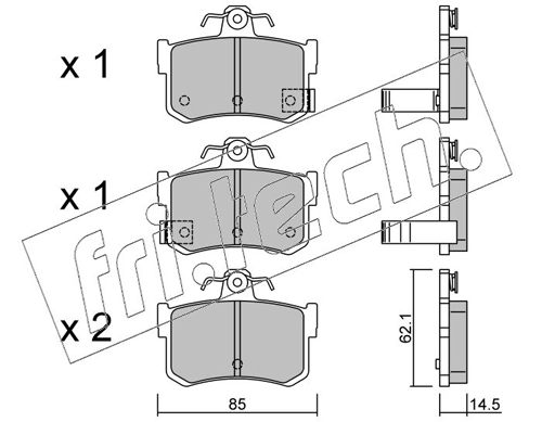 Brake Pad Set, disc brake