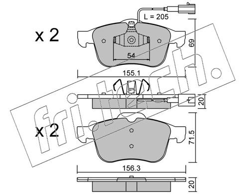 Brake Pad Set, disc brake