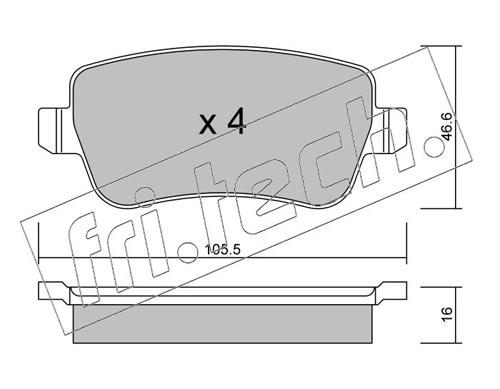 Brake Pad Set, disc brake