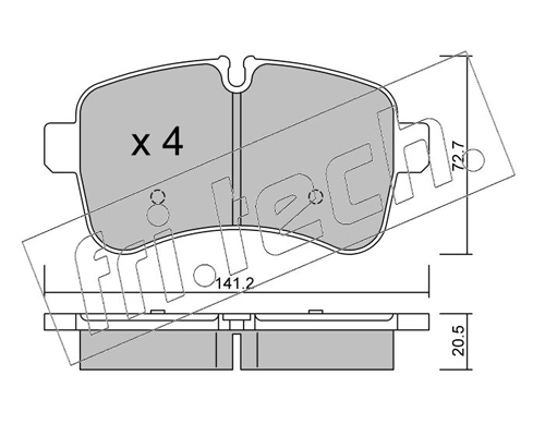 Brake Pad Set, disc brake