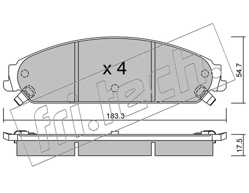Brake Pad Set, disc brake