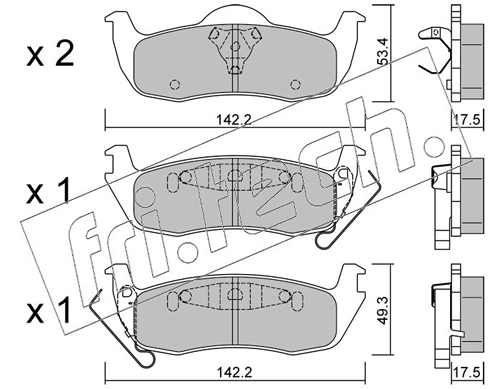Brake Pad Set, disc brake