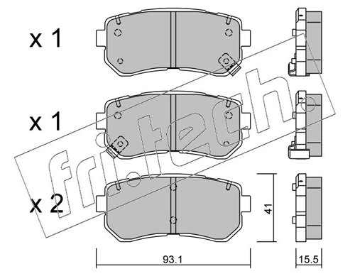 Brake Pad Set, disc brake