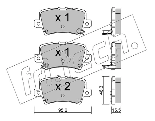 Brake Pad Set, disc brake