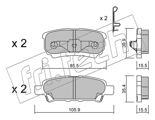 Brake Pad Set, disc brake