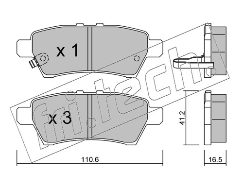 Brake Pad Set, disc brake