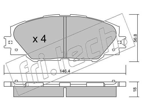 Brake Pad Set, disc brake