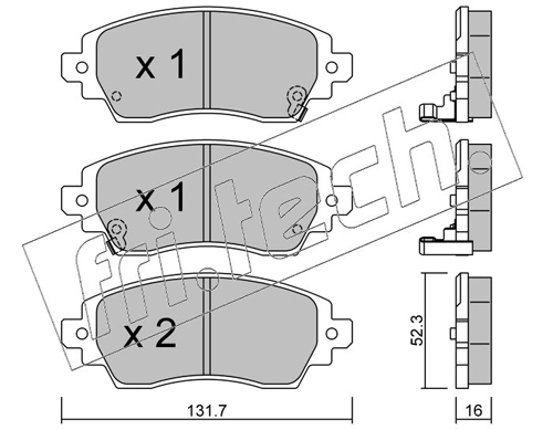Brake Pad Set, disc brake
