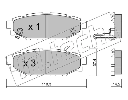 Brake Pad Set, disc brake
