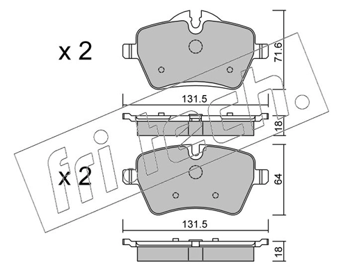 Brake Pad Set, disc brake