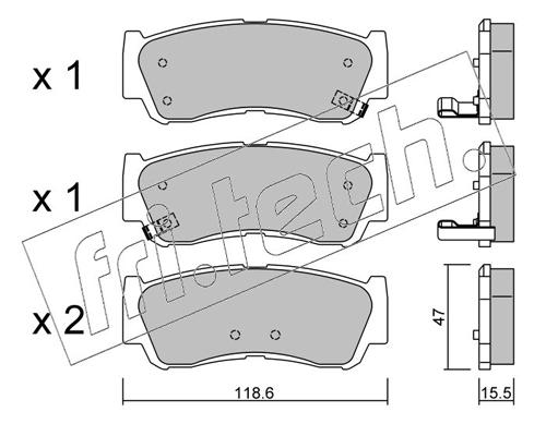 Brake Pad Set, disc brake