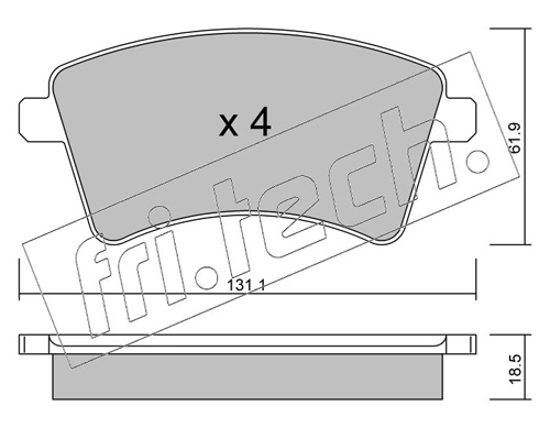 Brake Pad Set, disc brake