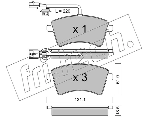 Brake Pad Set, disc brake