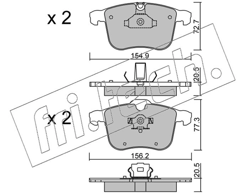 Brake Pad Set, disc brake