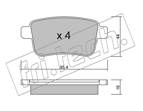 Brake Pad Set, disc brake