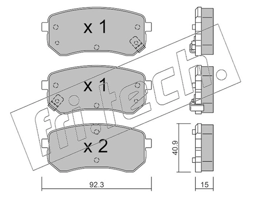 Brake Pad Set, disc brake