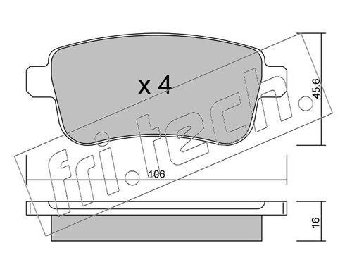 Brake Pad Set, disc brake