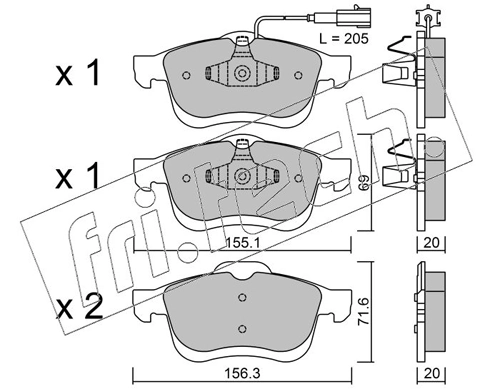 Brake Pad Set, disc brake