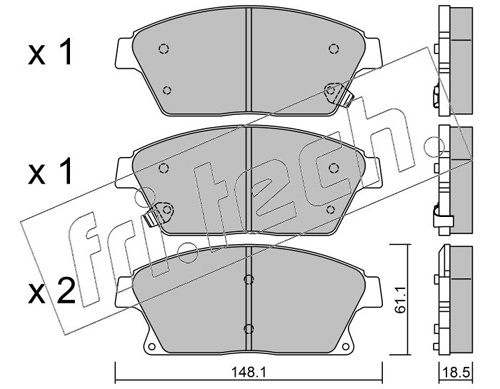 Brake Pad Set, disc brake
