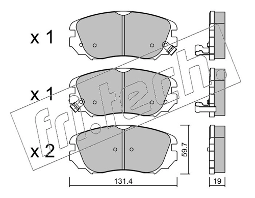 Brake Pad Set, disc brake