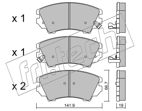 Brake Pad Set, disc brake